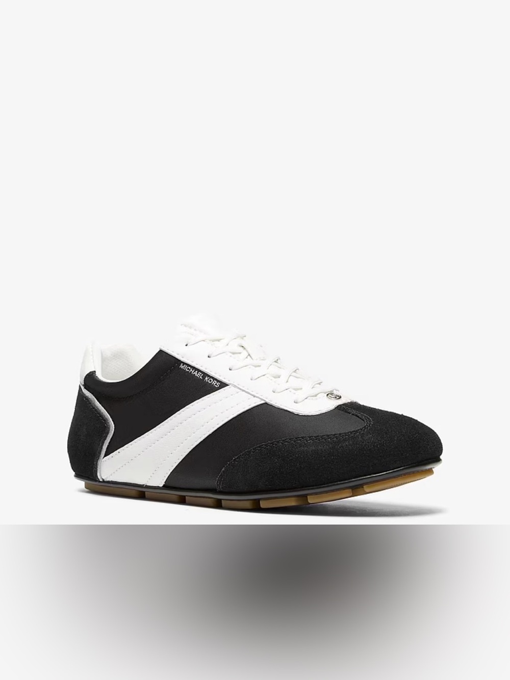 Michael Kors Men's Black and White Low-Top Trainer